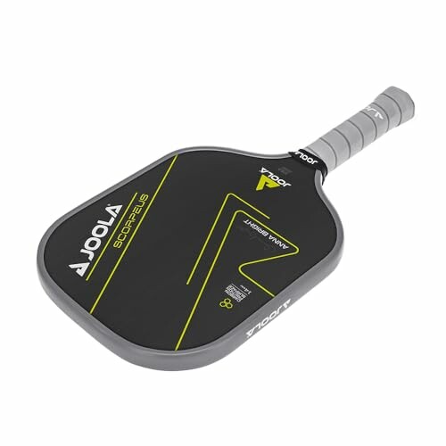 Joola Scorpeus pickleball paddle with black and yellow design