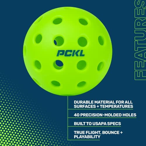 PCKL Optic Speed Pickleball Balls