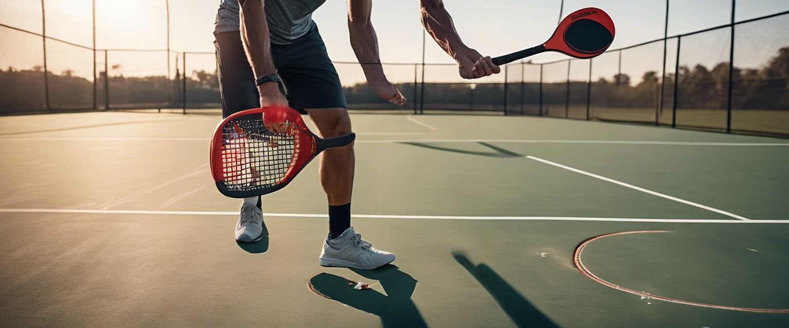 Pickleball paddle practice